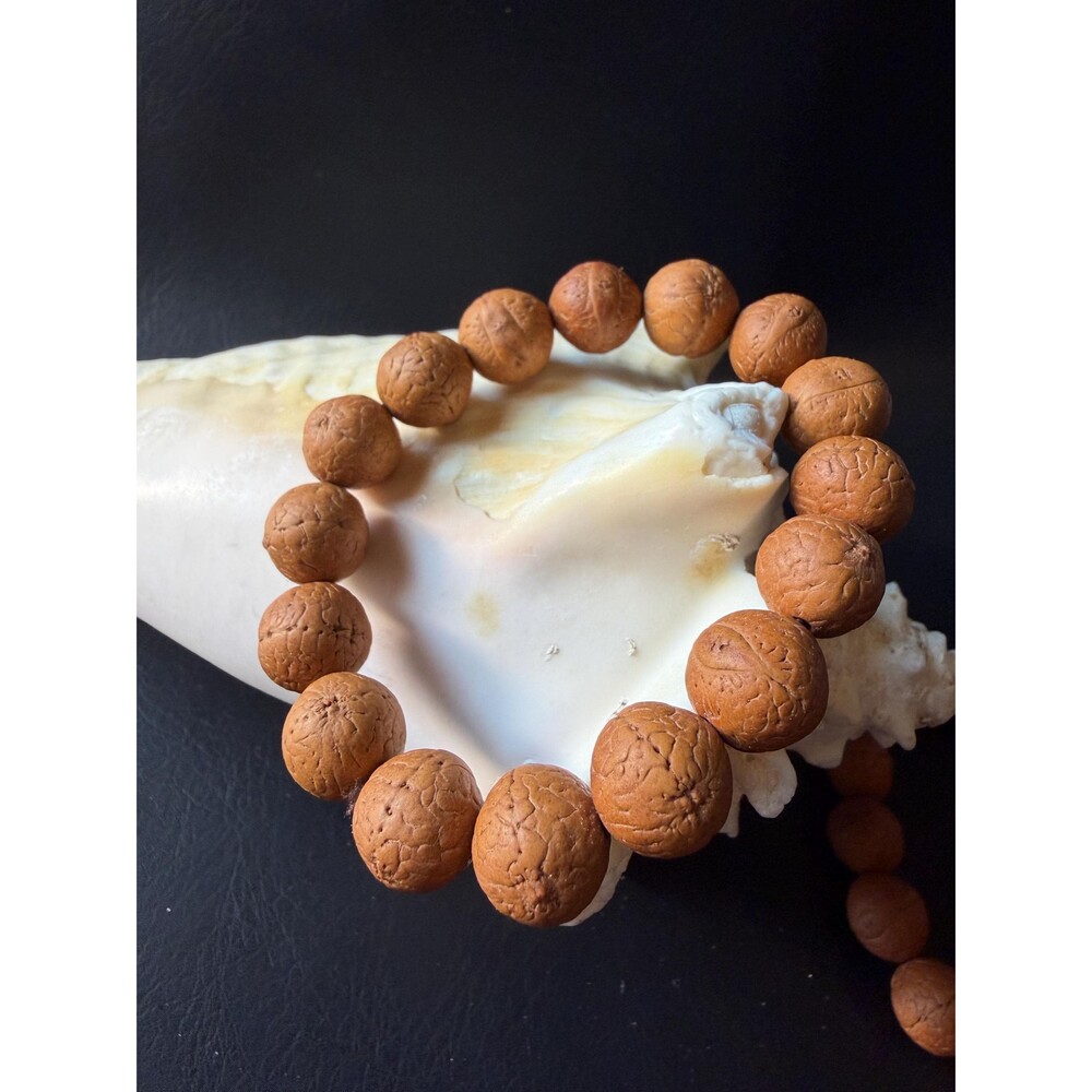Phoenix Eye walnut bead Bracelet Natural Monkey head Buddhist Prayer Mala beads